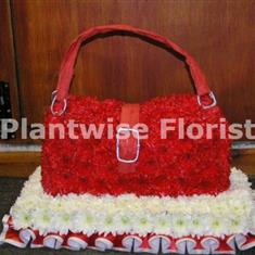 Handbag Made in Flowers For a Funeral - 3D Design