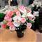 Silk Flower Arrangement for Cemetery Pot - All colours available