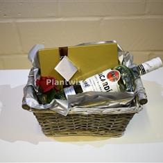 Bacardi with Chocolates Gift Hamper Presented In A Gift Basket