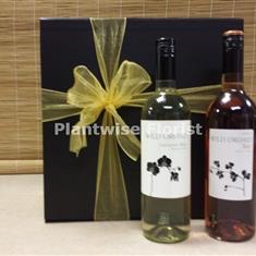 White and Rose Wine Duo Gift Box Hamper 