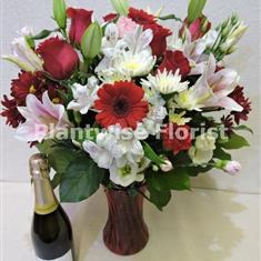 All My Love Vase with Prosecco 