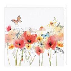 Poppies Greetings Card - Blank Inside Suitable For Any Occasion