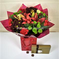 Christmas Bells Handtied With Chocolates