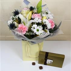 A Jack Frost Handtied With Chocolates