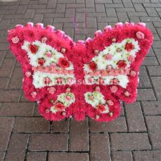 Butterfly Wreath with Roses - Design 1