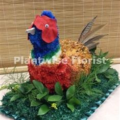 Pheasant Wreath Made In Flowers For A Funeral 
