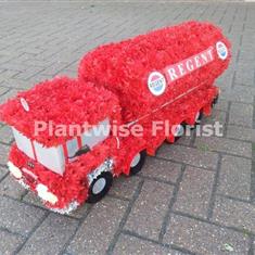 Regent Oil Tanker Lorry 3D Funeral Flower Wreath