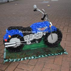 Harley Davidson Made In Flowers For Funeral