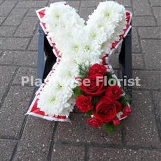 Single Kiss Funeral Flower Wreath - Comes in 2 Sizes