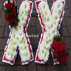 Double Kiss Funeral Wreath - Comes in 2 Sizes