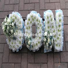 SON Floral Letters Wreath with Clusters
