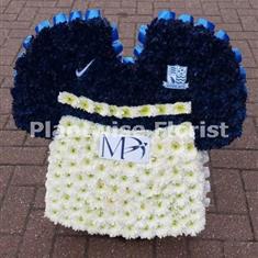 Southend United Football Club Shirt Funeral Flower Wreath