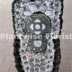 Large Size Flat Sky TV Remote Made In Flowers For Funeral