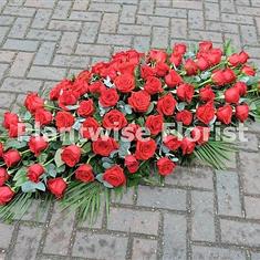 All Red Roses Coffin Oasis 
