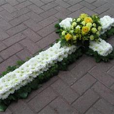 Based Cross Tribute with a Foliage Edge