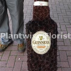 Large Size - Flat Bottle Of Guinness Flower Wreath 