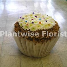 Giant Fairy Cake Wreath Made In Flowers For A Funeral