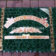 Golden Virginia Tobacco Pouch Flower Wreath  