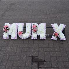 2 MUM X Floral Tribute with Clusters - With One Kiss 