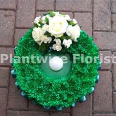 Golf Hole In One Funeral Tribute Wreath 