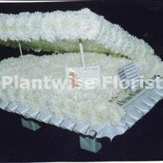 Grand Piano 3D Made In Flowers For A Music Lovers Funeral