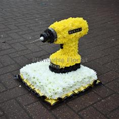 Dewalt Drill Made In Flowers for Funeral 
