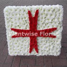 Large Size Maltese Cross Funeral Flowers Wreath