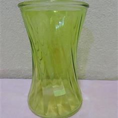 Lime Green Coloured Glass Vase