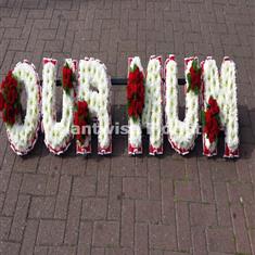 2 OUR MUM Floral Letters Wreath with Clusters