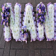 3 NAN Floral Letter Wreath with Clusters