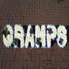 4 Gramps Floral Letter Wreath with Single Flower