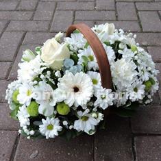 Eternal Peace Basket in White