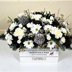 North Pole White Basket