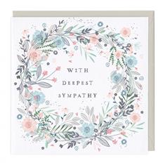 Deepest Sympathy Card - Floral Design