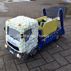 Skip Lorry Funeral Wreath