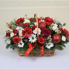 In Loving Memory at Christmas Jingle Bells Basket