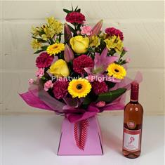 - Dolly Mixture Gift Box With Rose Wine
