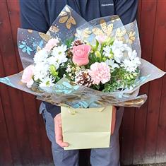 A Winter Wonderland Handtied Bouquet