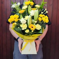  - Florist Choice Mix Flower Gift Box Arrangement - Design 2