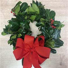 Fresh Holly Wreath