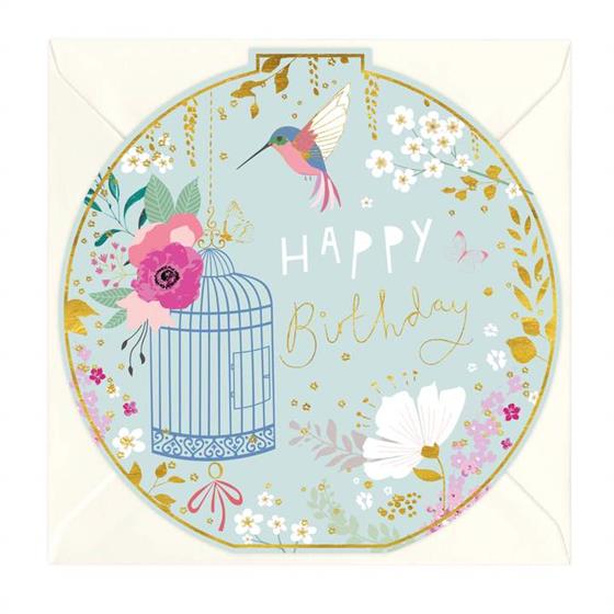 Pop Up Cards, Mini Hummingbird Oasis, 6 Inch Mini Sized Forever Flower Bouquet 3D Popup Greeting Card, Birthday Cards, Thank You Card, Blank Notecard & Envelope - View #3