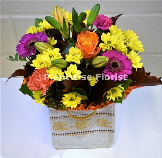 Autumn Gift Bag Autumn Flowers Plantwise Florist Canvey Island